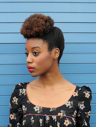 updo for natural hair