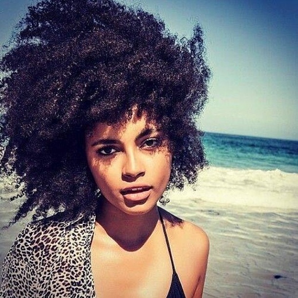 beach curls natural hair