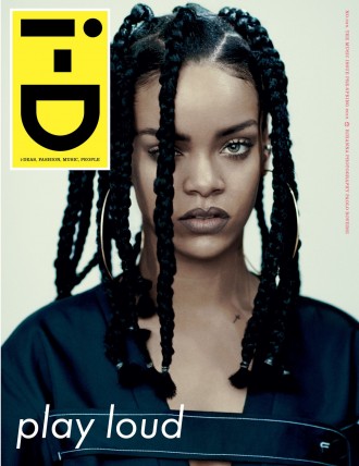 rihanna wears braids on the cover of id
