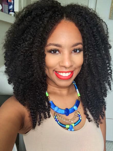 THE BEST AFRO KINKY CROCHET HAIR  This Knotless Part Makes the Hair Look  Like Natural Hair. 