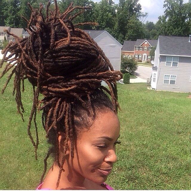 updo hairstyles for long locs