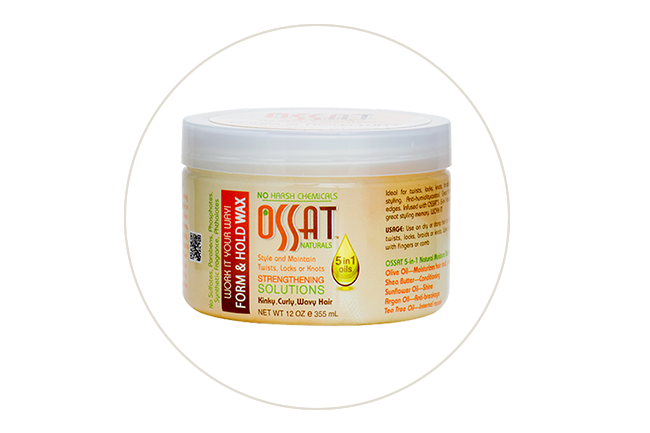 ossat naturals form and hold wax