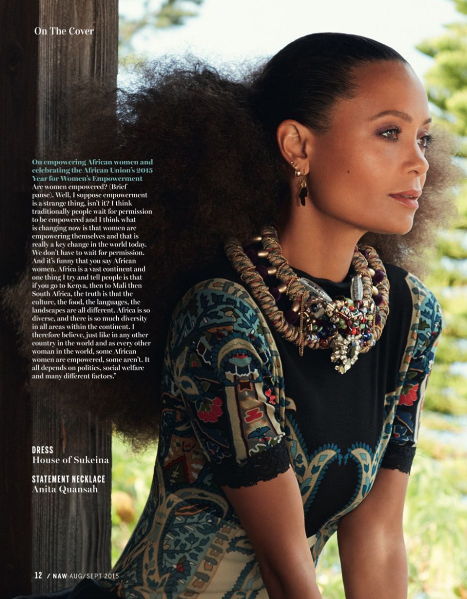 Thandie Newton Covers New African Woman Magazine