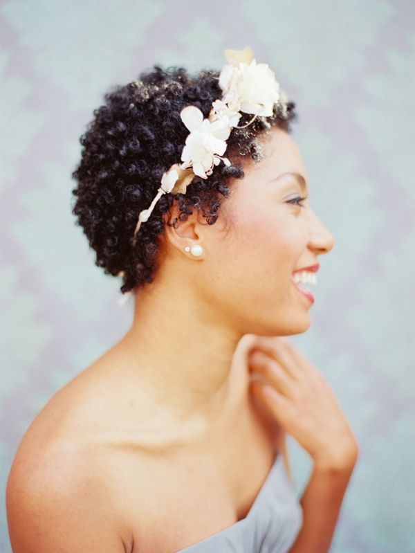 wedding hairstyles for short natural hair