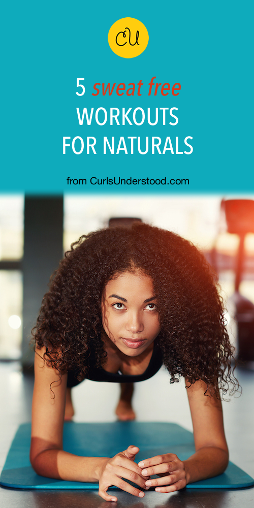 workout with natural hair